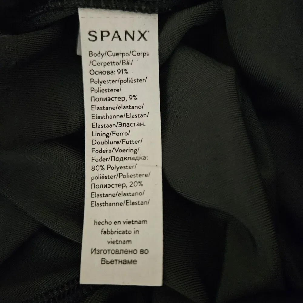 SPANX Tummy Control Lapis Night Navy M Super Soft Velvet Leggings Whimsigoth NWT